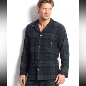Polo by Ralph Lauren Men's Green and Navy Plaid Pajamas